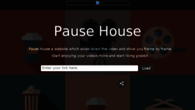 What Pausehouse.com website looked like in 2016 (8 years ago)