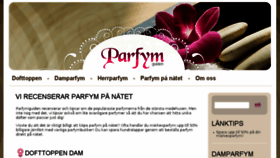 What Parfymguiden.se website looked like in 2016 (8 years ago)