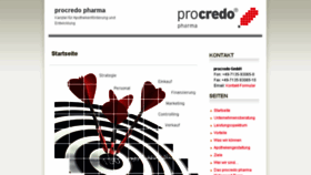 What Procredokanzlei.de website looked like in 2016 (8 years ago)