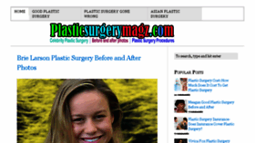 What Plasticsurgerymagz.com website looked like in 2016 (9 years ago)