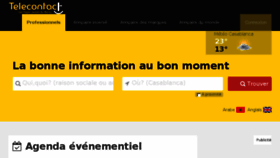What Pagesjaunes.ma website looked like in 2016 (8 years ago)