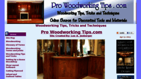 What Prowoodworkingtips.com website looked like in 2016 (8 years ago)