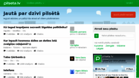 What Pilseta.lv website looked like in 2016 (8 years ago)