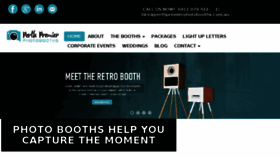 What Perthpremierphotobooths.com.au website looked like in 2016 (8 years ago)
