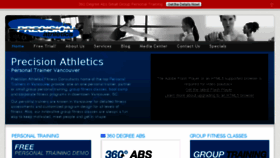 What Precisionathletics.ca website looked like in 2016 (8 years ago)