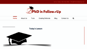 What Phdinfollowup.com website looked like in 2016 (8 years ago)
