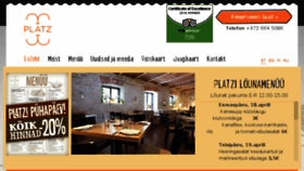 What Platz.ee website looked like in 2016 (8 years ago)