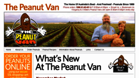 What Peanutvan.com.au website looked like in 2016 (8 years ago)