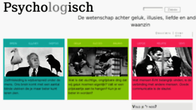 What Psychologisch.nu website looked like in 2016 (8 years ago)