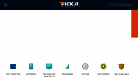 What Pickji.com website looked like in 2016 (8 years ago)
