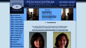 What Pszichocentrum.eu website looked like in 2016 (8 years ago)