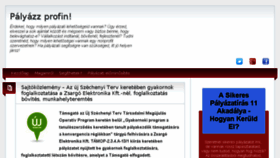 What Profipalyazatok.hu website looked like in 2016 (8 years ago)