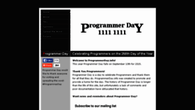 What Programmerday.info website looked like in 2016 (8 years ago)