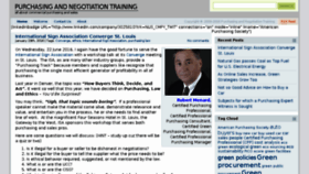 What Purchasingnegotiationtraining.com website looked like in 2016 (8 years ago)