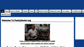 What Poetrydoctor.org website looked like in 2016 (8 years ago)