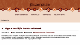 What Piszenpisze.hu website looked like in 2016 (8 years ago)