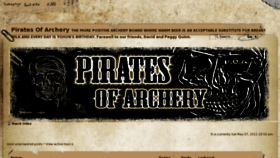 What Piratesofarchery.net website looked like in 2016 (8 years ago)