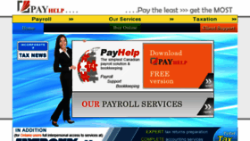 What Payhelp.ca website looked like in 2016 (8 years ago)