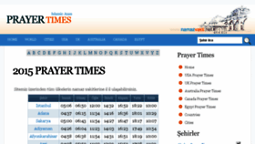 What Prayertimes.com website looked like in 2016 (8 years ago)