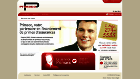 What Primaco.ca website looked like in 2016 (8 years ago)