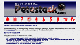What Petestack.com website looked like in 2016 (7 years ago)