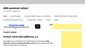 What Pojistovna-axa.cz website looked like in 2016 (8 years ago)