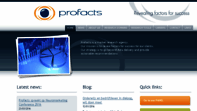 What Profacts.be website looked like in 2016 (8 years ago)