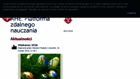 What Platforma.ahe.lodz.pl website looked like in 2016 (8 years ago)