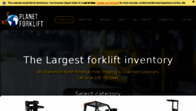 What Planetforklift.com website looked like in 2016 (8 years ago)