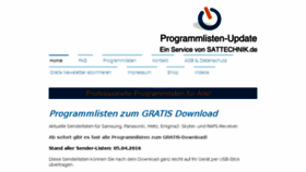 What Programmlisten-update.de website looked like in 2016 (8 years ago)