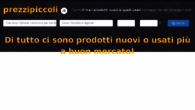 What Prezzipiccoli.it website looked like in 2016 (8 years ago)