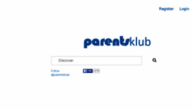What Parentsklub.com website looked like in 2016 (8 years ago)