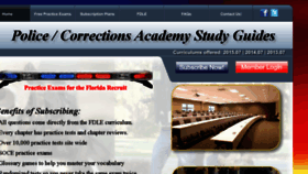 What Policeacademystudyguides.co website looked like in 2016 (8 years ago)