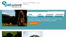 What Petwave.com website looked like in 2016 (8 years ago)