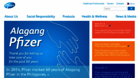 What Pfizer.com.ph website looked like in 2016 (8 years ago)