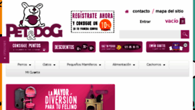 What Petydog.es website looked like in 2016 (8 years ago)