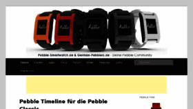 What Pebble-smartwatch.de website looked like in 2016 (8 years ago)