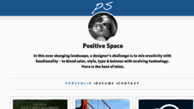 What Positivespace.org website looked like in 2016 (7 years ago)
