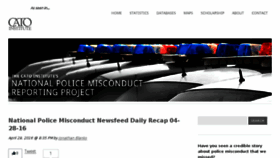 What Policemisconduct.net website looked like in 2016 (8 years ago)