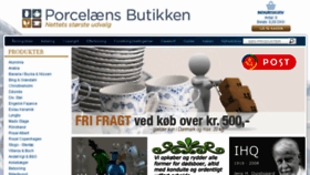 What Porcelaensbutikken.dk website looked like in 2016 (8 years ago)