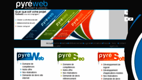 What Pyreweb.com website looked like in 2016 (8 years ago)