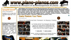 What Piano-pianos.com website looked like in 2016 (8 years ago)