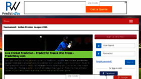 What Predictway.com website looked like in 2016 (8 years ago)