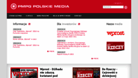 What Pmpg.pl website looked like in 2016 (7 years ago)