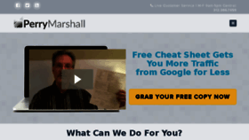 What Perrymarshall.com website looked like in 2016 (7 years ago)