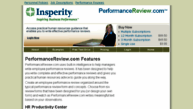 What Performancereview.com website looked like in 2016 (8 years ago)