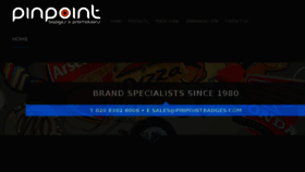 What Pinpointbadges.com website looked like in 2016 (8 years ago)