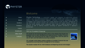 What Physter.com website looked like in 2016 (9 years ago)