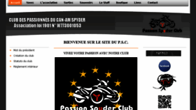 What Passionspyderclub.com website looked like in 2016 (8 years ago)