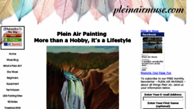 What Pleinairmuse.com website looked like in 2016 (8 years ago)
